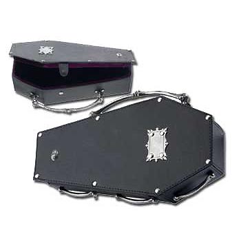 Coffin Purse - This is a photos of a gothic coffin purse
