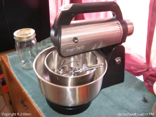 Mixer - My Westbend mixer which seldom gets used.