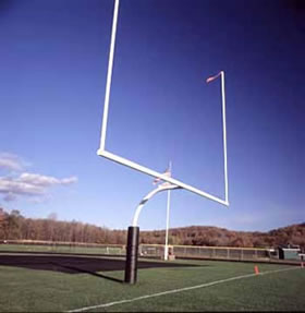 American Football Goal Posts - White American Football Goal Posts