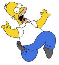 Homer Simpson - Do you like Homer Simpson? I like him, he is sooooo funny.