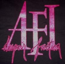 Despair Faction special edition T - Summer Shudder - This is the hot pink front screen print for the Despair Faction exclusive t-shirt for AFI's 2006 Summer Shudder tour