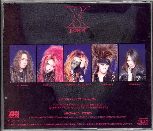 X-Japan - CD back cover scan of their album Art of Life.