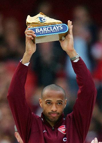 henry - Being granted a first team place after just one season spent with the senior team, Thierry Henry grabbed the chance and put his skills to good use, scoring several decisive goals that would help Monaco win the Ligue 1 title in the 1996-1997 season.   His great form in the league as well as for the U-20 French National team draw the eyes of France's senior National team's coach, Aime Jacquet who took the young player to the 1998 World Cup, risking his own position by allowing a relatively unknown striker to bear the pressure of a World Cup.   Still, Thierry Henry didn't disappoint as he ended the tournament as France's top scorer with 3 goals, but unfortunately wasn't given the chance to play in the final, where France beat Brazil 3 – 0.