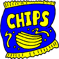  blue and yellow bag of chips - blue and yellow bag of chips