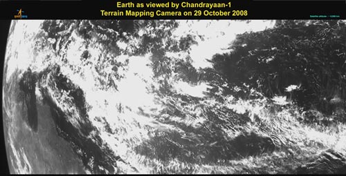 First pictures by Chandrayaan-1 from space! - The first picture shows the northern coast of Australia