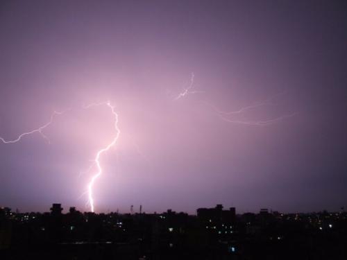 Lightning - this lightning pic was also taken from the roof of my house by me.