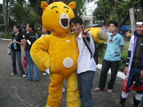 Me + Kon? - this was taken during UP otaku fest here in Cebu City, Philippines. Oh Kon really looks hot. hehe