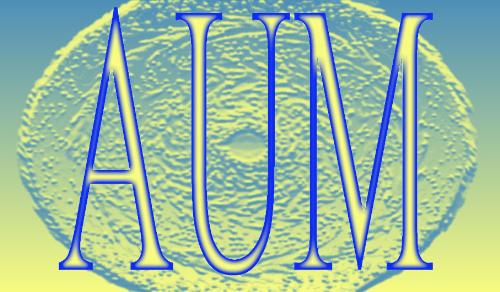 aum - AUM is a very sacred sound. All over the world, Hindus use to chant AUM in prayers or while performing any rituals.  Chanting of AUM slowly and methodically has a great impact on our minds too.