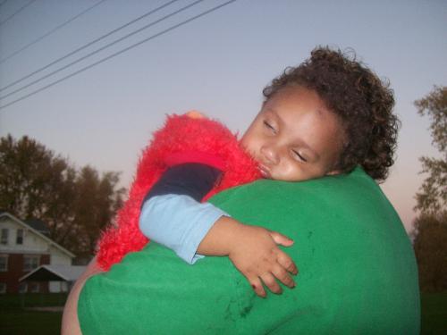 Baby Boy Tuckered Out! - This is a picture of me carrying my son home last night after an hour of trick or treating.