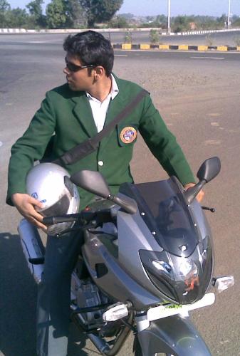 Me - Well this is me on my bike.. on my way to college...