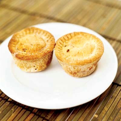Pie - Savory pies - with chicken pieces, chopped mushroom and potatoes