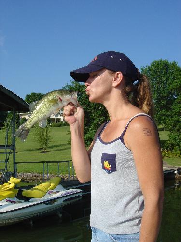 Fish - Always kiss the first catch of the day!