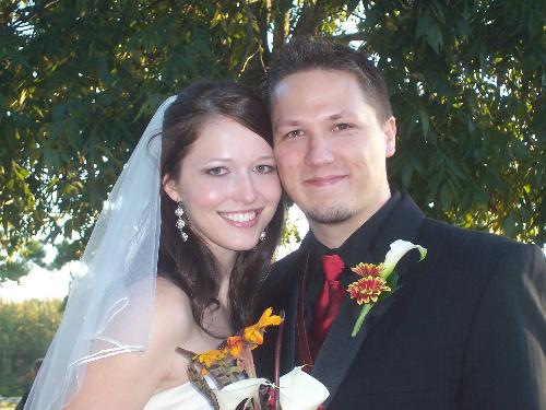 my daughter and new son in law - my daughter and new son in law just moments after getting married!