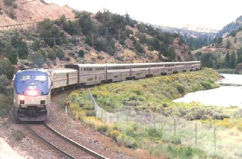 Passenger Train - One of the Amtrak passenger trains 