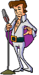 Elvis - Elvis Preslet singing clipart,gif