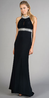 dress - Similar to this style, turquoise instead of black.