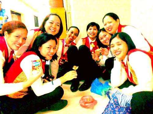 pagcor dealers - my circle of friends during our breaktime..