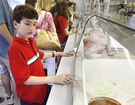 Ice Cream - A guy selecting Ice Cream