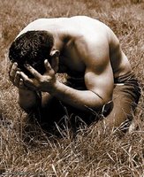 crying guy - a crying guy. it is good to cry. but don't let others see it..