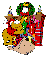 winnie the pooh at the fireplace, with the fire bu - winnie the pooh at the fireplace, with the fire burning