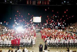Graduation - A picture of Marysville-Pilchuck High School's 2008 graduation.