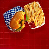 Hamburger & French Fries - A hambrger isn't a hamburger without french fries!