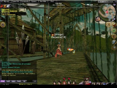 Atlantica Screenshot - Atlantica Screenshot: a wooden walkway in southeast asia
