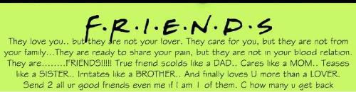 Friends - Explaination of the word FRIEND.