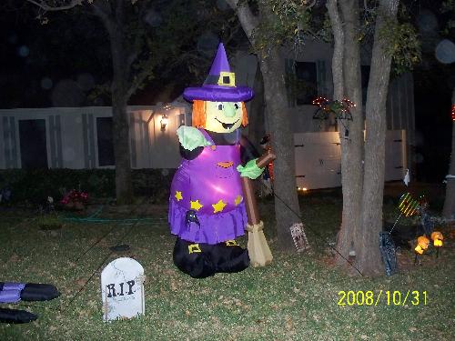 Halloween 2008 - Decorations for Halloween at one house we went to.