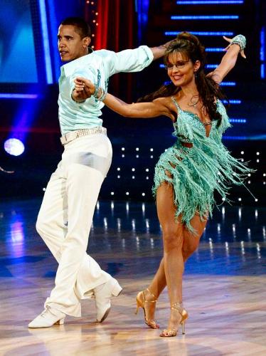 The Dance!!! - They make a beautiful couple. Guess they both have danced around enough to know the steps. Think they'll win Dancing with the Stars???