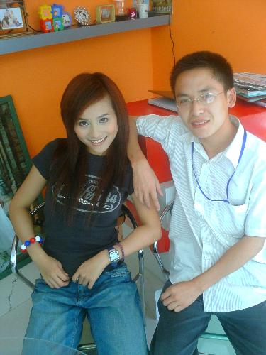 With beautiful girl - with beautiful girl