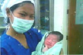 My 20th cord dressing - during my college days.. we managed to give all the newborns in that hospital to give their first bath ever. also known as cord dressing.