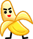 angry banana... - picture of a yellow angry banana...