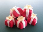 christmas presnets - red christmas presents with white bows