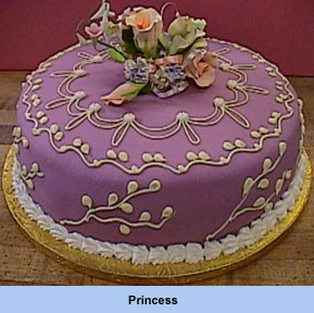 Pink/mauve cake - cake with pink mauve icing