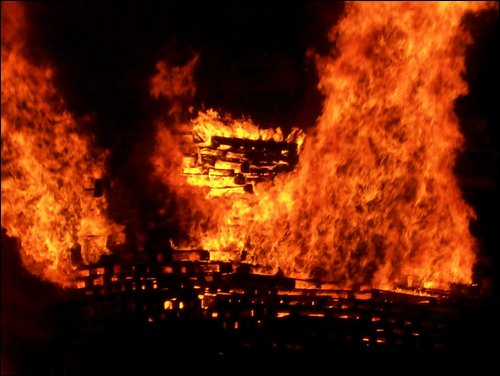 Fire of hell photograph. - Fire of hell. A photograph I took in july of a bonefire Belfast.