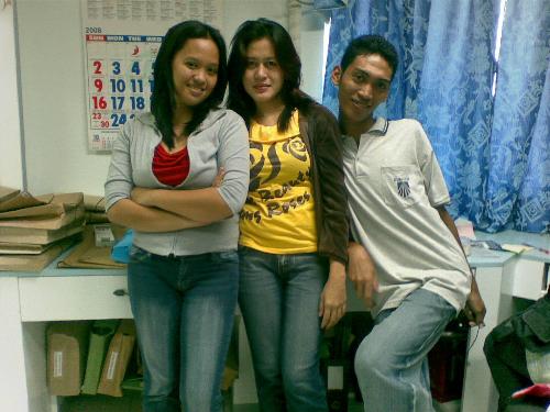 friends, just having fun - This shot is taken at the office, at times its nice to relax and have fun even for awhile:D it makes working a lot more fun