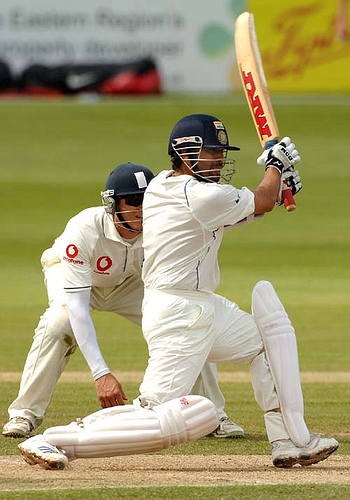 Sachin hits a century in Nagpur test. - Sachin hits a century in Nagpur test.
After struggling through the usual nervous 90s - including a missed catch and 11 balls on 99, Sachin has completed another test century! Congratulations on the achievement and I hope this helps India win this series against Australia!
