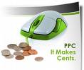 pay to click - a computer mouse with some small change. Symbolizing a pay to click site