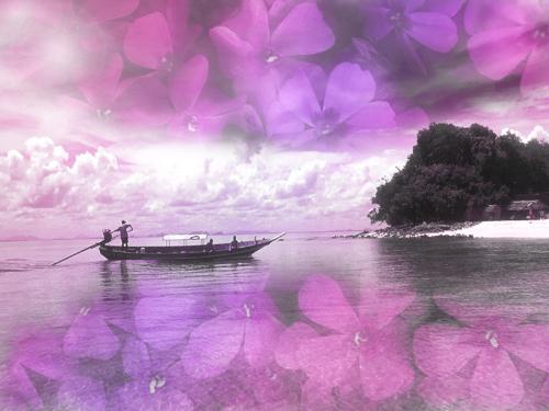 photoshop making - here are two pictures merged in photoshop