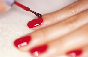 red nails! - red nails are very popular...
very vibrant color and seductive as well...