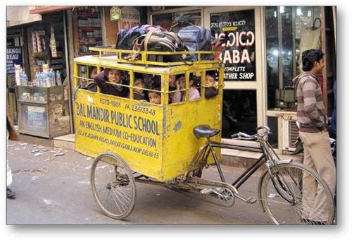 schhol Bus - students going to school in school bus.