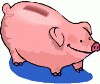 a big pink piggy bank with a slot for the coins - a bigpink piggy bank with a slot for the coins