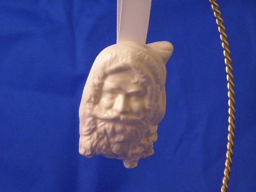 Old World Santa - This is one of the old world santa ornaments that I make from ceramics.