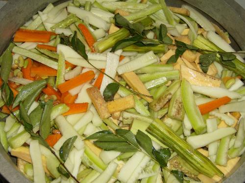 vegetables - cut and ready to be cooked