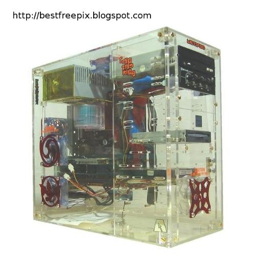 Transparent Casing - A picture of my transparent PC Case.