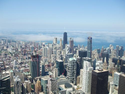 city life - View from the sears tower in Chicago