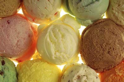 icecream - a lot of flavours