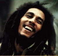 Bob Marley - smiling!