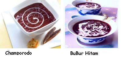 Champorado vs Bubur Hitam - Both are sweet deserts made from rice. Best served hot!
